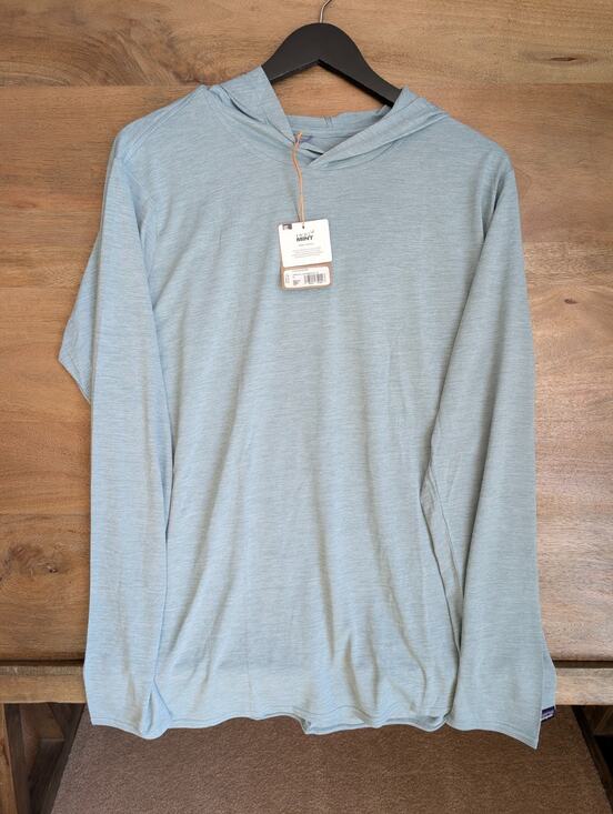 Patagonia Tops - Patagonia Capilene Cool Daily Hoody Shirt Womens 2XL Light Blue Long Sleeve NWT